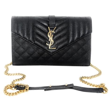 ysl wallet on chain small vs large|ysl envelope wallet on chain.